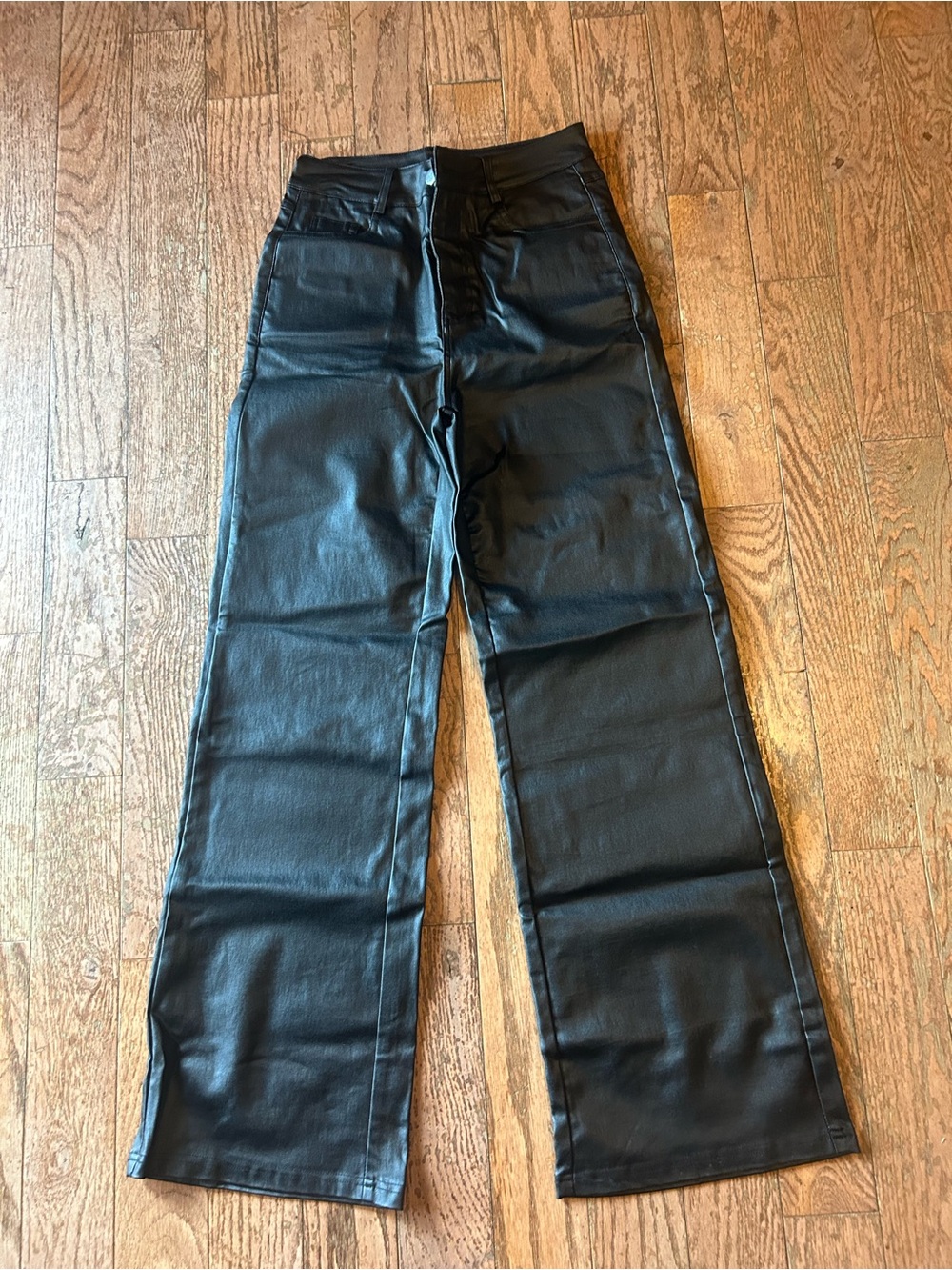 SHEIN Wide-Leg Trousers black